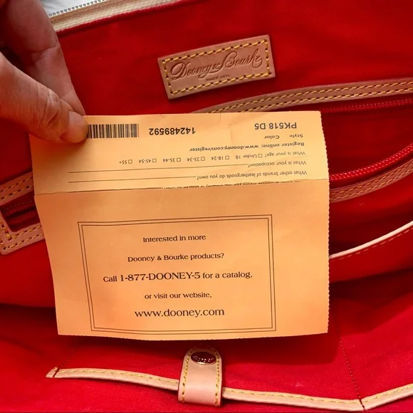 Polkadot Classic Dooney & Bourke Tote - Picture 10 of 12